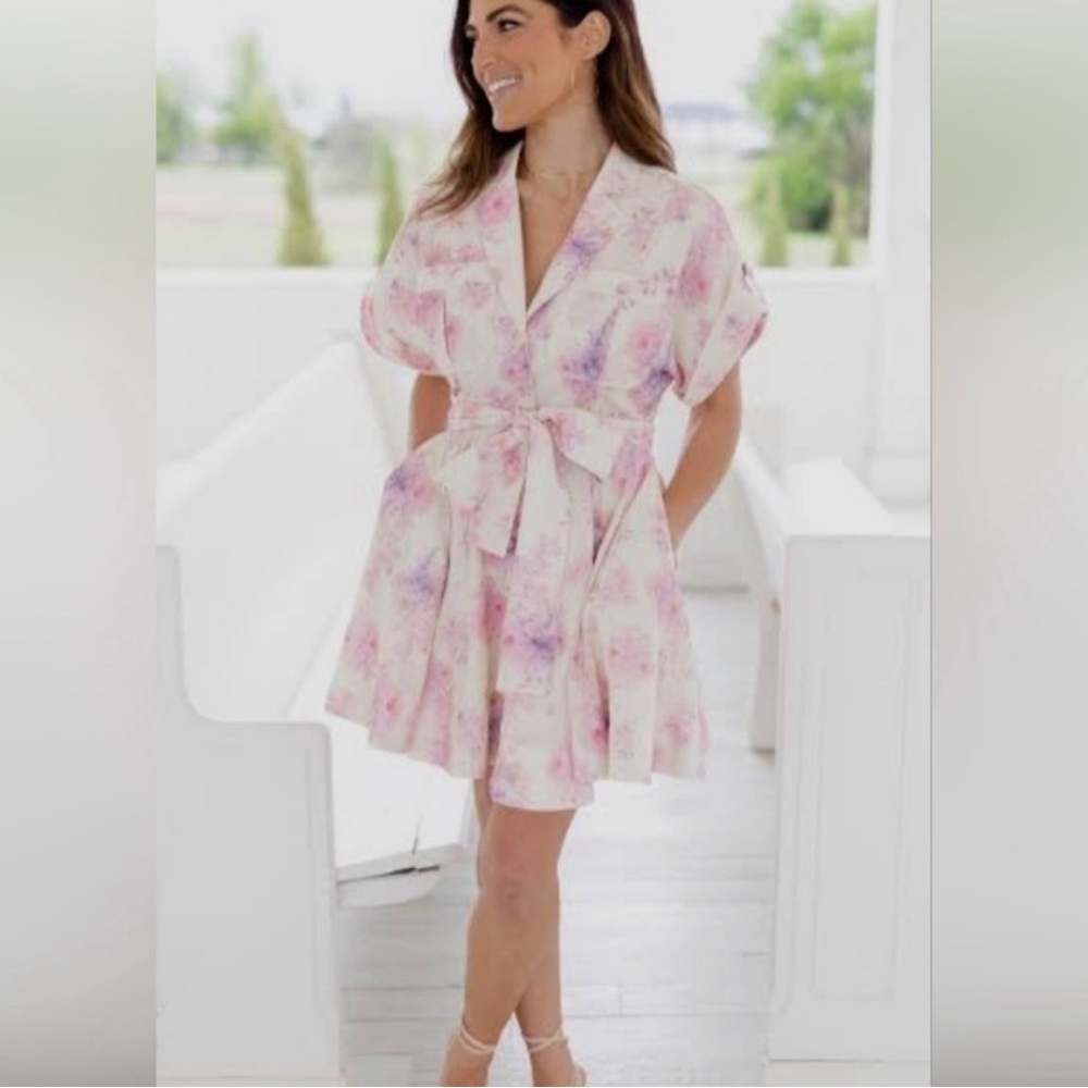 TALULAH Pink Floral Mini Dress